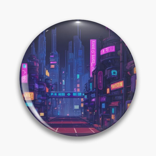 Item preview, Cyberpunk Pixel Art City Street designed and sold by papi1998.