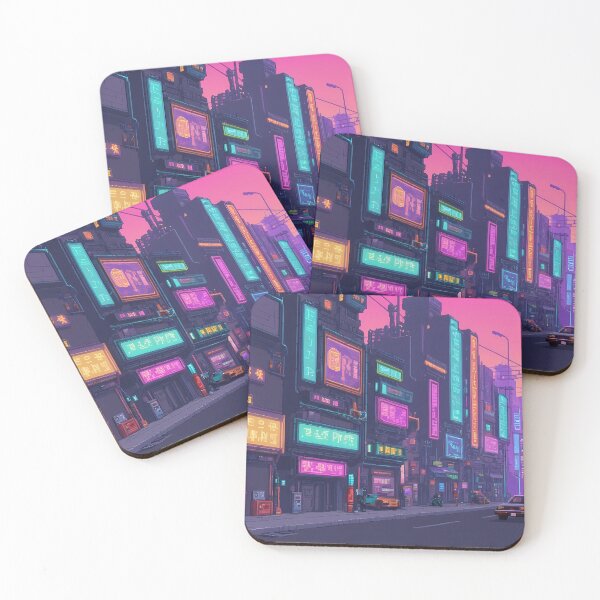 Item preview, Cyberpunk Pixel Art City Street designed and sold by papi1998.