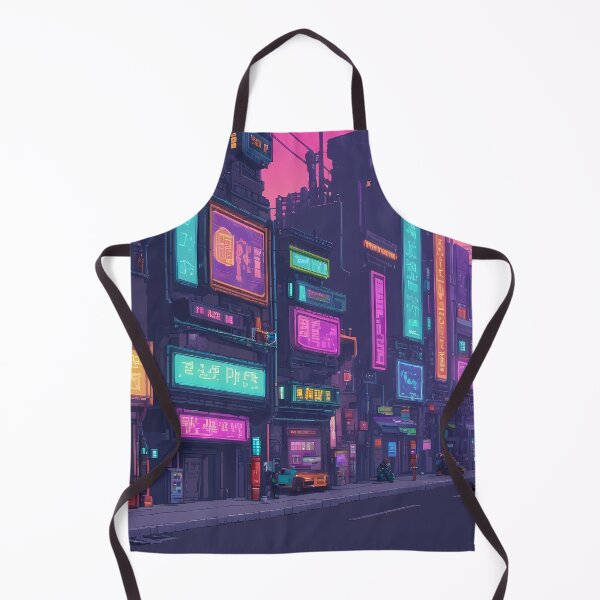 Item preview, Cyberpunk Pixel Art City Street designed and sold by papi1998.