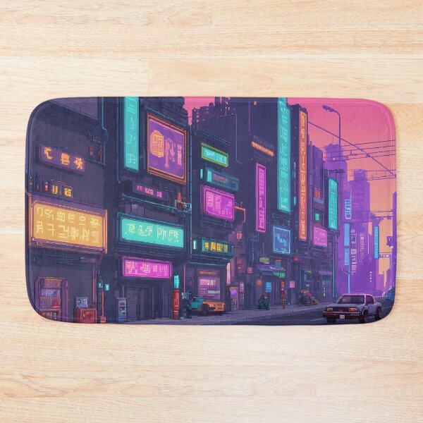 Item preview, Cyberpunk Pixel Art City Street designed and sold by papi1998.