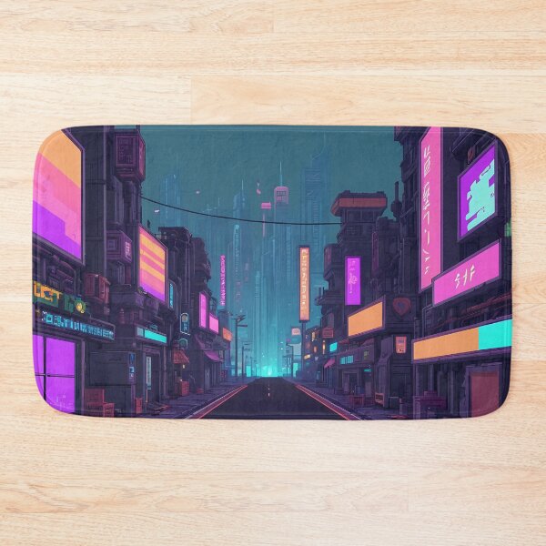 Item preview, Cyberpunk Pixel Art City Street designed and sold by papi1998.