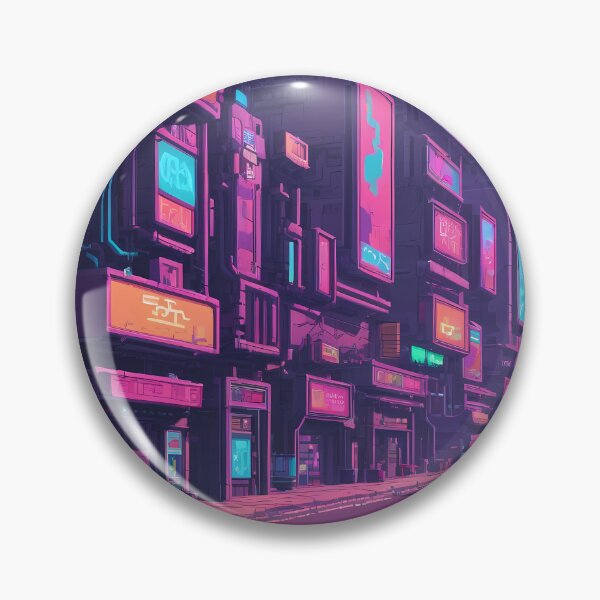 Item preview, Cyberpunk Pixel Art City Street designed and sold by papi1998.