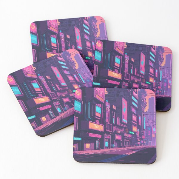Item preview, Cyberpunk Pixel Art City Street designed and sold by papi1998.