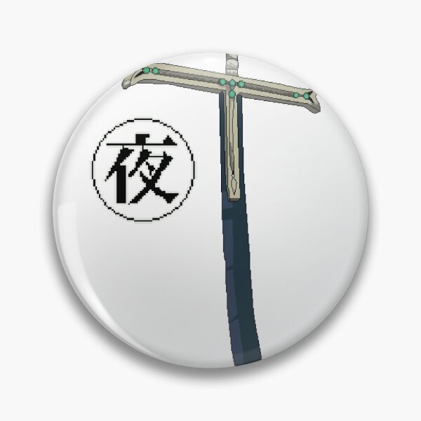 Item preview, Dracule Mihawk Sword "Yoru" Pixel Art designed and sold by Ekira Pop Pixel.