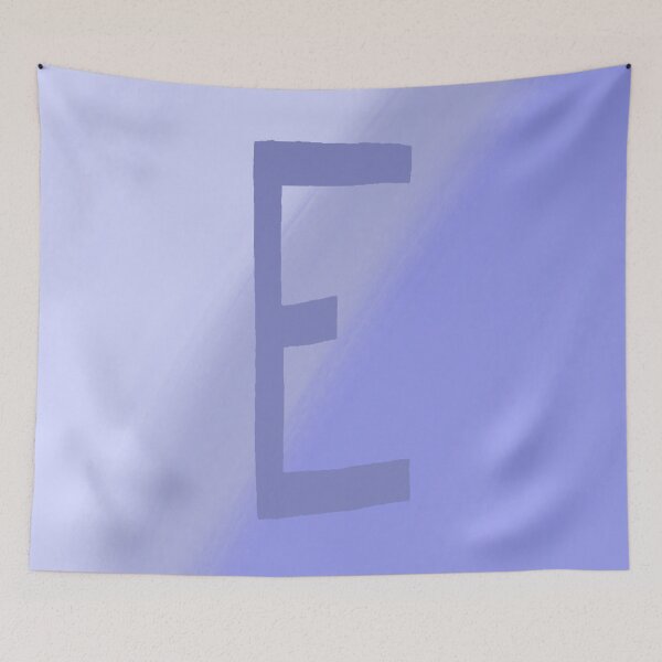 Item preview, Periwinkle E with Gradient Background designed and sold by MusicQueen17.