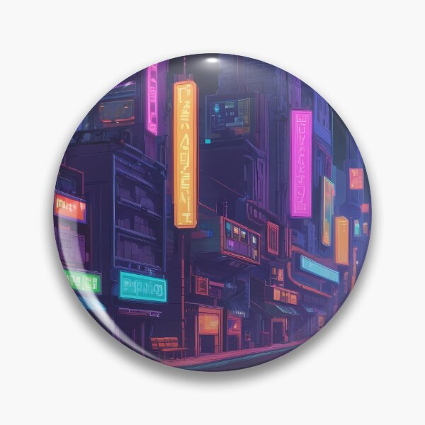 Item preview, Cyberpunk Pixel Art City Street designed and sold by papi1998.