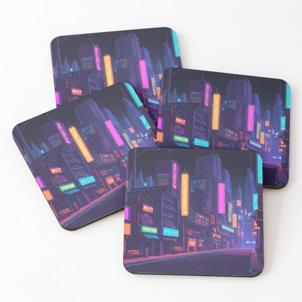 Item preview, Cyberpunk Pixel Art City Street designed and sold by papi1998.