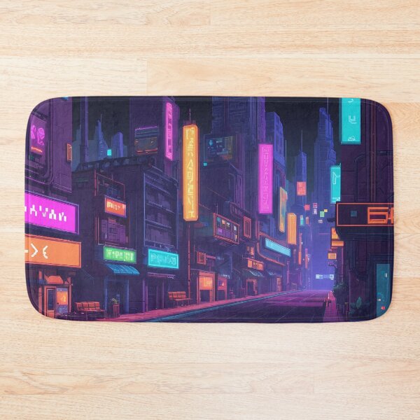 Item preview, Cyberpunk Pixel Art City Street designed and sold by papi1998.
