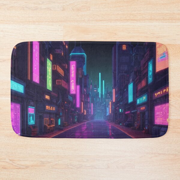 Item preview, Cyberpunk Pixel Art City Street designed and sold by papi1998.