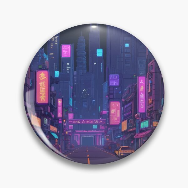Item preview, Cyberpunk Pixel Art City Street designed and sold by papi1998.