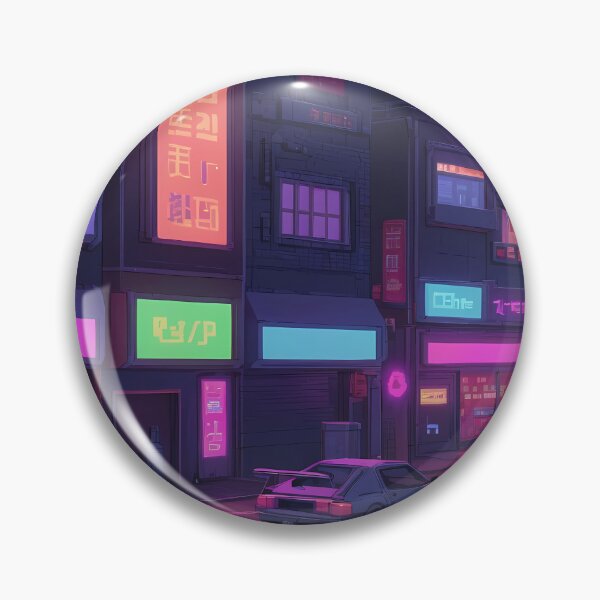 Item preview, Cyberpunk Pixel Art City Street designed and sold by papi1998.