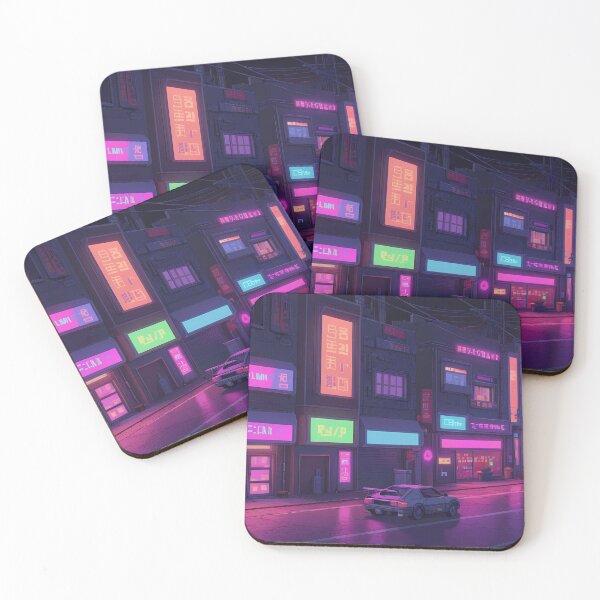 Item preview, Cyberpunk Pixel Art City Street designed and sold by papi1998.