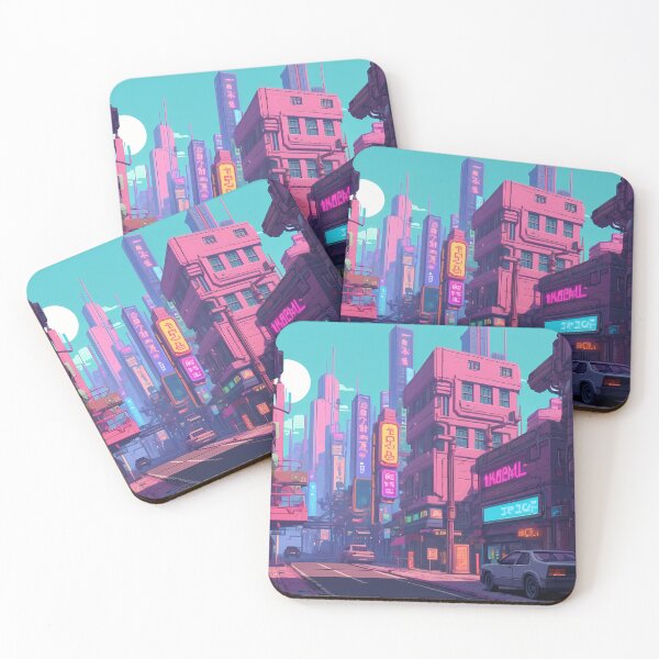 Item preview, Cyberpunk Pixel Art City Street designed and sold by papi1998.