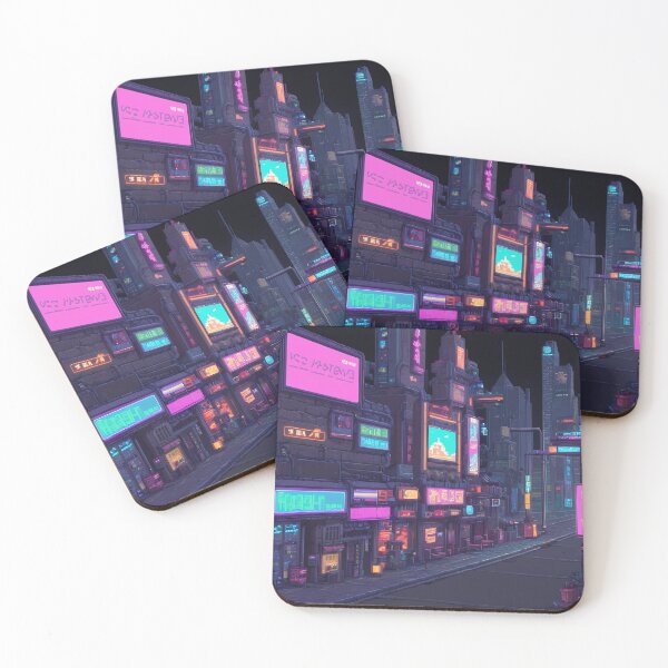 Item preview, Cyberpunk Pixel Art City Street designed and sold by papi1998.