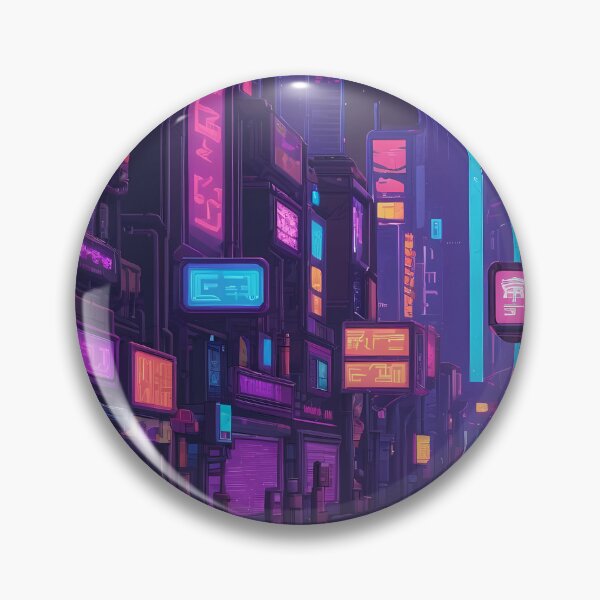 Item preview, Cyberpunk Pixel Art City Street designed and sold by papi1998.