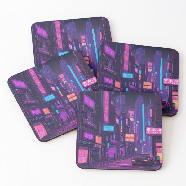 Item preview, Cyberpunk Pixel Art City Street designed and sold by papi1998.