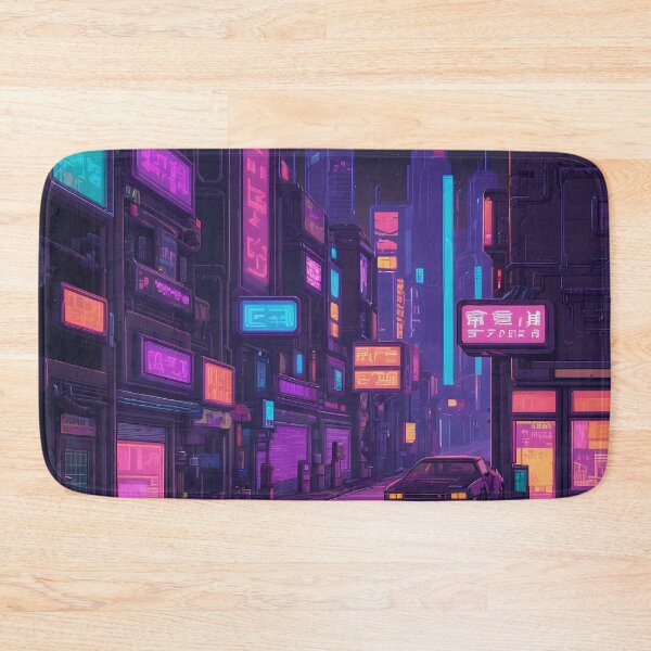 Item preview, Cyberpunk Pixel Art City Street designed and sold by papi1998.