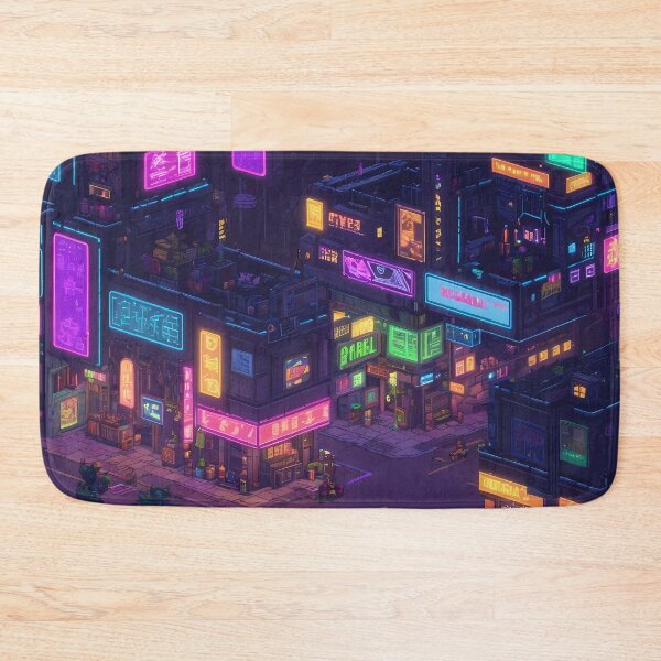 Item preview, Cyberpunk Pixel Art City Street designed and sold by papi1998.