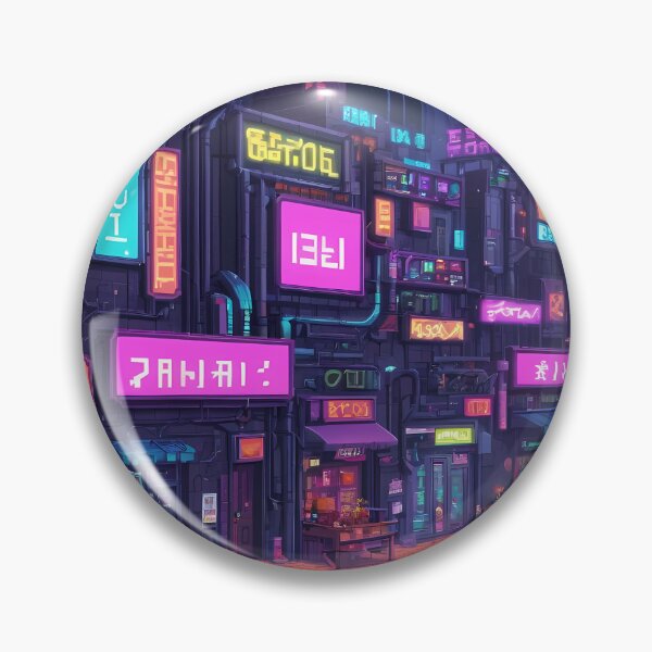 Item preview, Cyberpunk Pixel Art City Street designed and sold by papi1998.