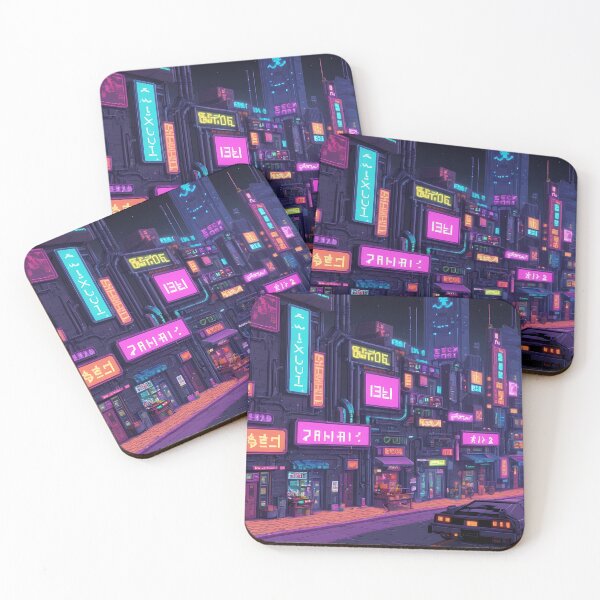 Item preview, Cyberpunk Pixel Art City Street designed and sold by papi1998.