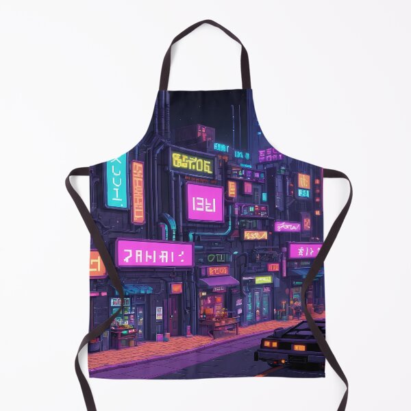 Item preview, Cyberpunk Pixel Art City Street designed and sold by papi1998.