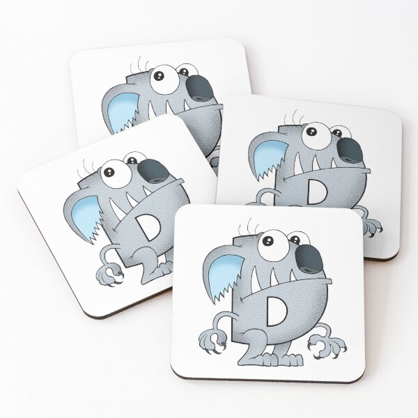 Item preview, Letter D Drop Bear designed and sold by alphatoons.