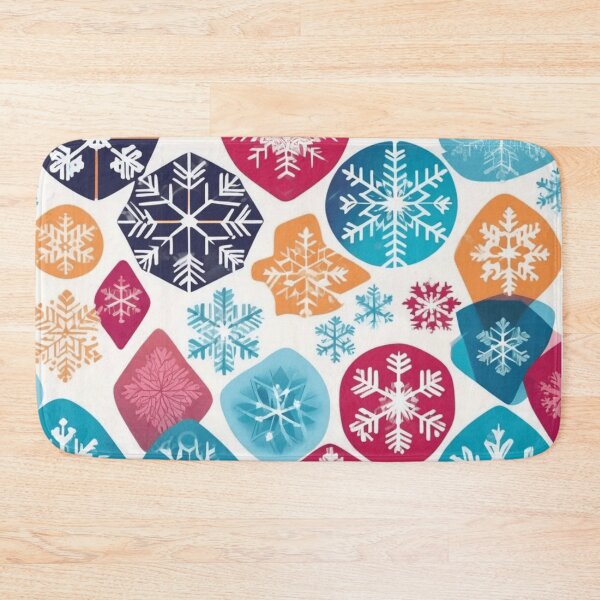 Item preview, Holiday season patterns, red designs, color red, festivities with a red snowflake design, red and white theme, snowflakes winter wonderland  designed and sold by Artheaven77.