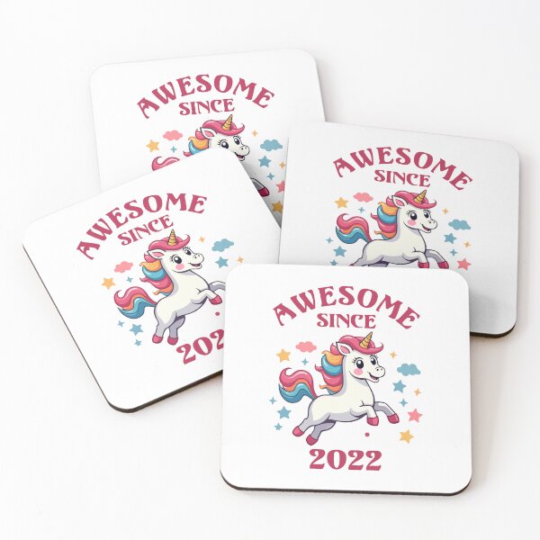 Item preview, Awesome Since 2022 - Kids Birthday Unicorn designed and sold by HandicraftArt.