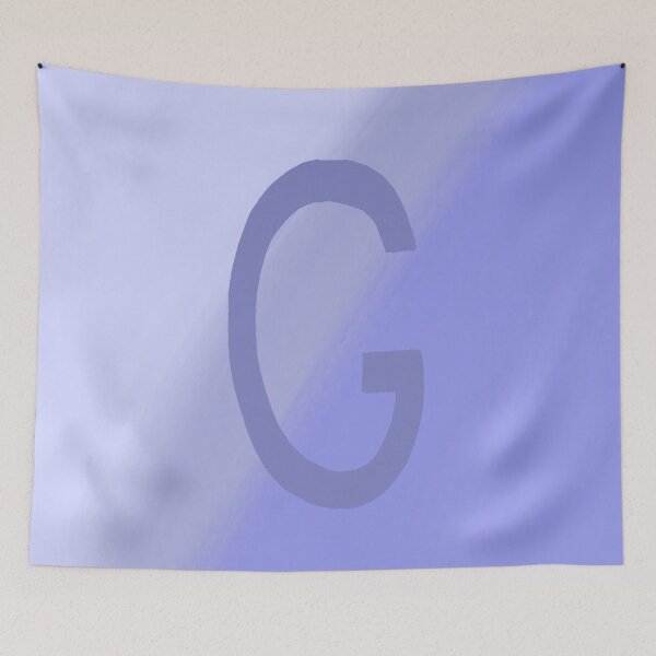 Item preview, Periwinkle G with Gradient Background designed and sold by MusicQueen17.