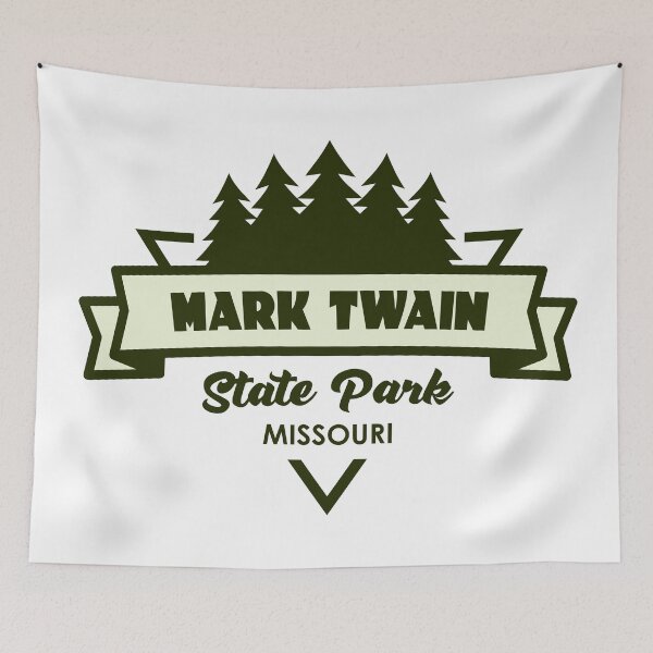 Item preview, Mark Twain State Park Missouri Trees And Ribbon designed and sold by bivenart.