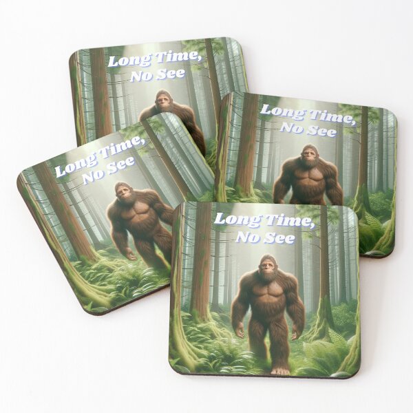 Item preview, Long Time No See Bigfoot in the Forest designed and sold by MarketMavenGift.