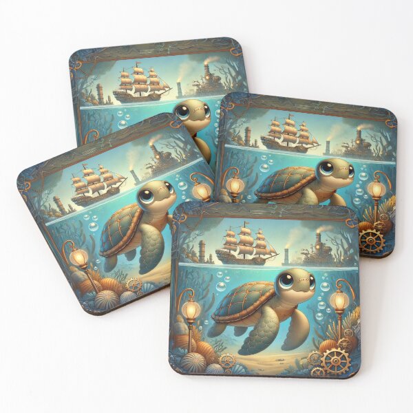 Item preview, Steampunk Leatherback Sea Turtle designed and sold by Sillytoe.