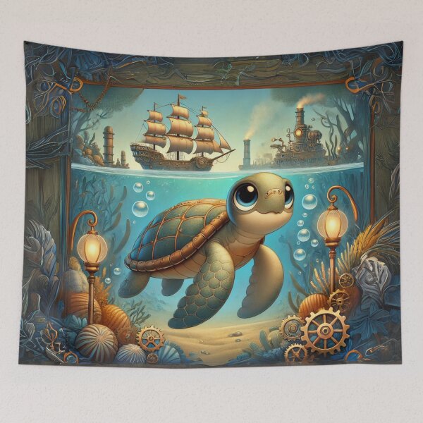 Item preview, Steampunk Leatherback Sea Turtle designed and sold by Sillytoe.