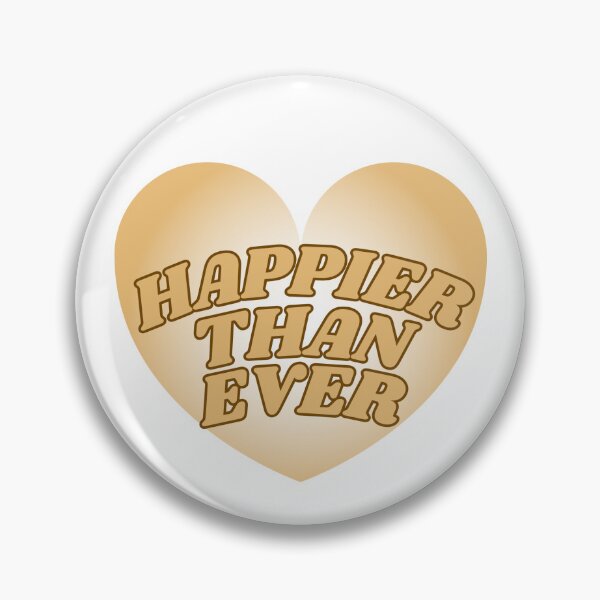 Item preview, BEIGE Billie Eilish HAPPIER THAN EVER Transparent Heart designed and sold by BRITTSTICKERSS.