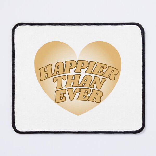 Item preview, BEIGE Billie Eilish HAPPIER THAN EVER Transparent Heart designed and sold by BRITTSTICKERSS.