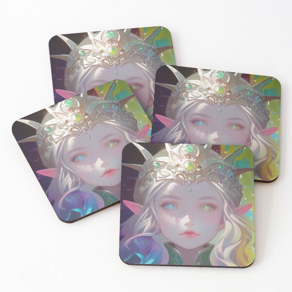 Item preview, Crown Queen Elf Anime Girl designed and sold by bubblegoth.
