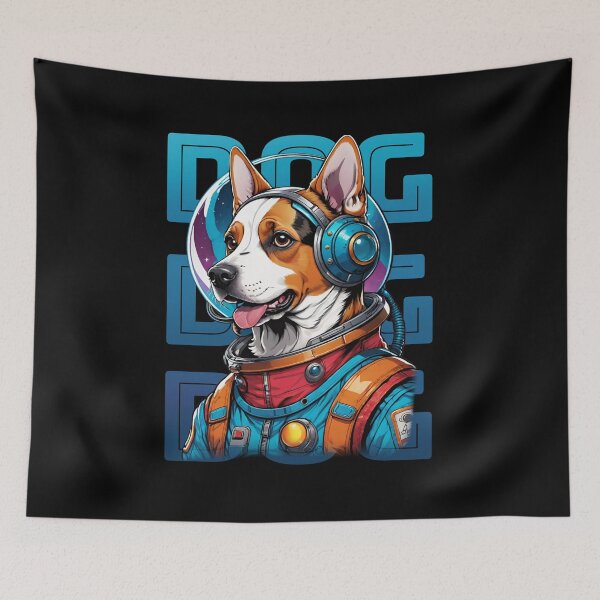 Aperçu de l'œuvre Chien astronaute | aventures spatiales amusantes créée et vendue par Whisky1111.