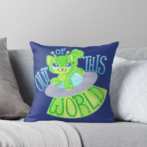 Item preview, Out of This World - Worded - Alien Cat - Nova (Striped) designed and sold by uraniyumcat.