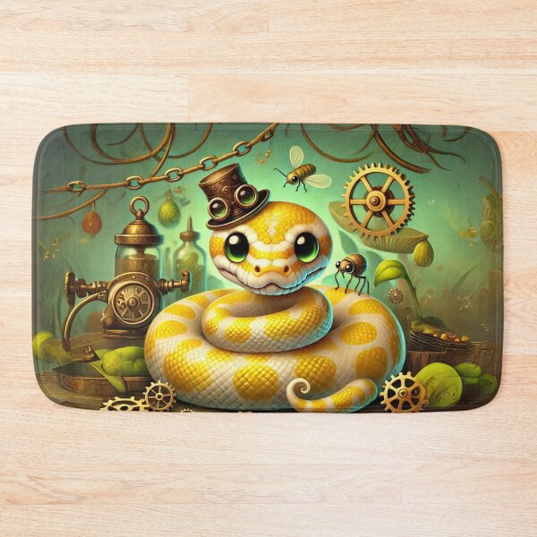 Item preview, Steampunk Lemon Blast Ball Python designed and sold by Sillytoe.