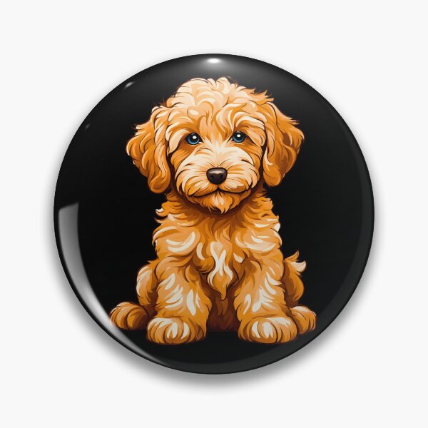 Item preview, Adorable Miniature Goldendoodle Puppy Cartoon Design designed and sold by Fredster1966.