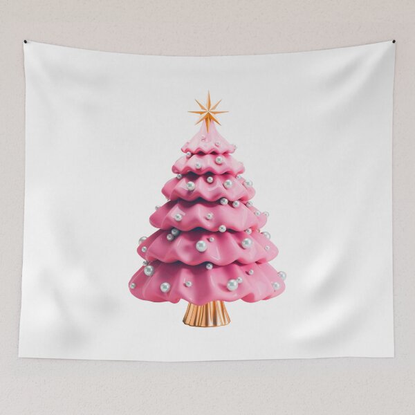 Item preview, a pastel pink Christmas tree designed and sold by OneLastWish.