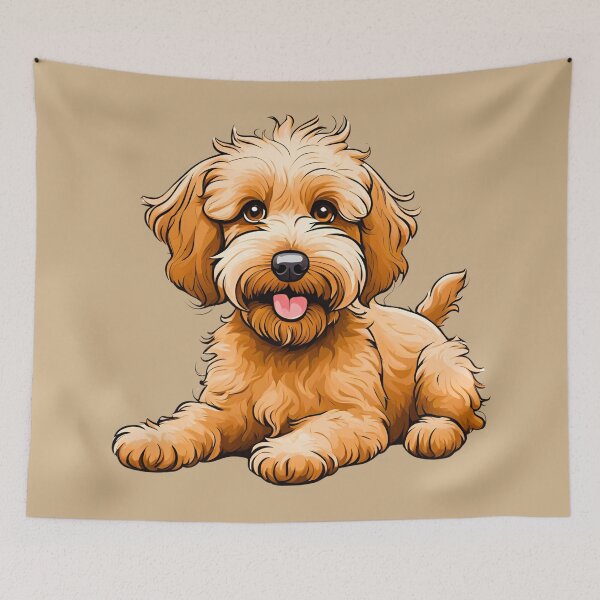 Item preview, Charming Cartoon Labradoodle Puppy Design designed and sold by Fredster1966.