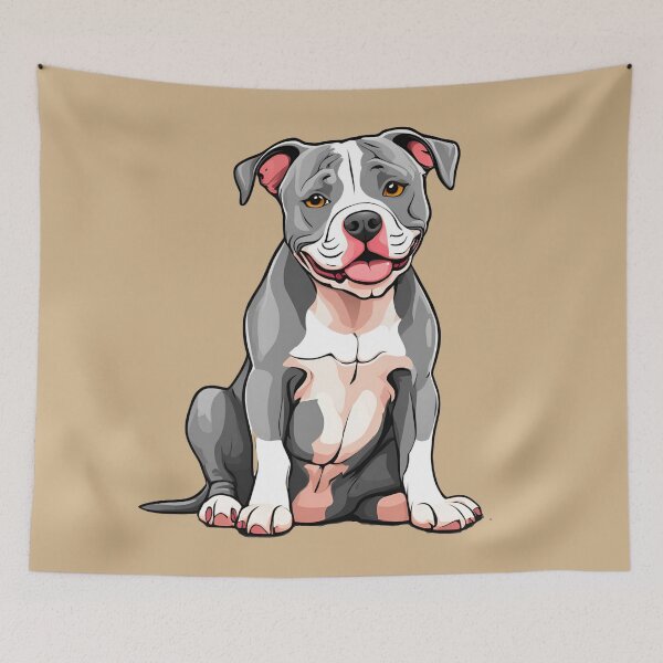 Item preview, Adorable Cartoon Pit Bull Design designed and sold by Fredster1966.