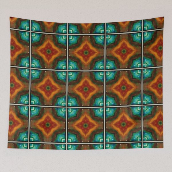 Item preview, Coloured Glass Window Pattern designed and sold by Zilpa’s Prints.