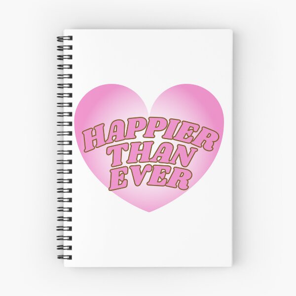 Item preview, PINK Billie Eilish HAPPIER THAN EVER Transparent Heart designed and sold by BRITTSTICKERSS.