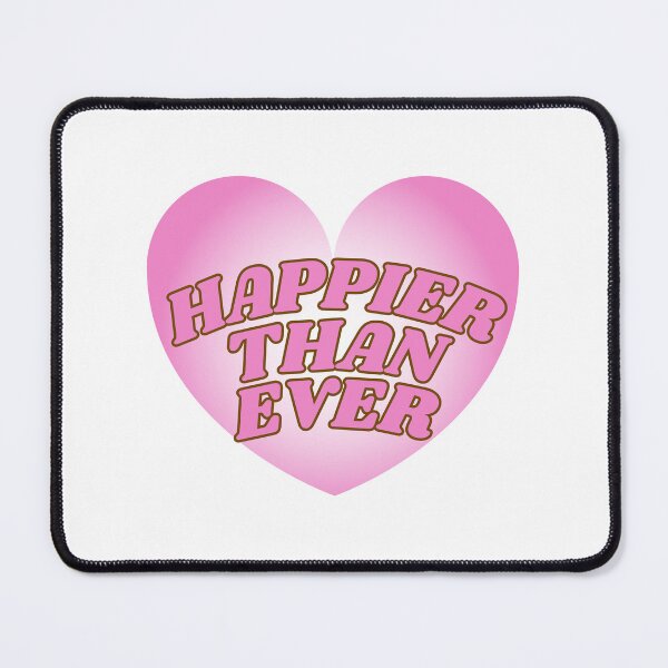 Item preview, PINK Billie Eilish HAPPIER THAN EVER Transparent Heart designed and sold by BRITTSTICKERSS.