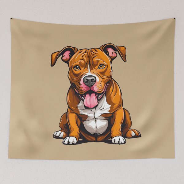 Item preview, Adorable Cartoon Pit Bull Design designed and sold by Fredster1966.