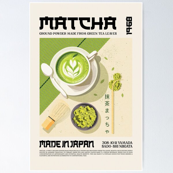 Item preview, Matcha Latte Wall Art designed and sold by SurfolioPrints.