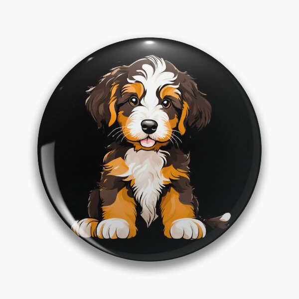 Item preview, Adorable Cartoon Bernedoodle Puppy Design designed and sold by Fredster1966.
