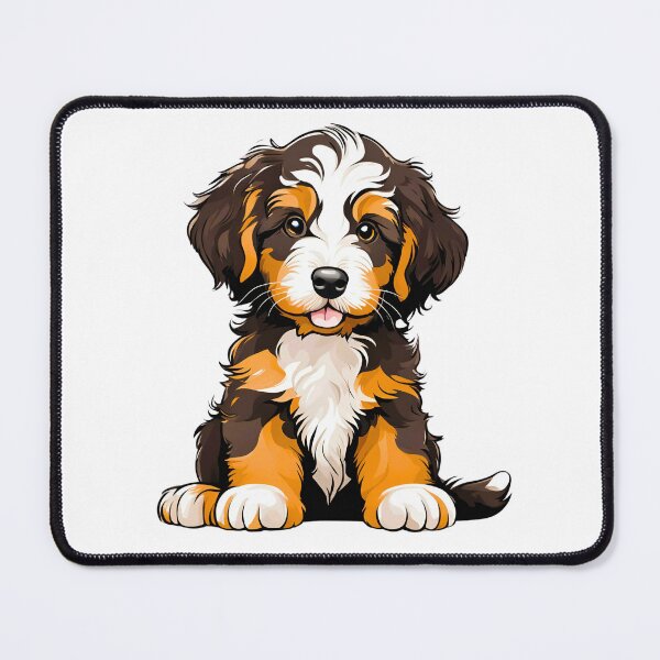 Item preview, Adorable Cartoon Bernedoodle Puppy Design designed and sold by Fredster1966.